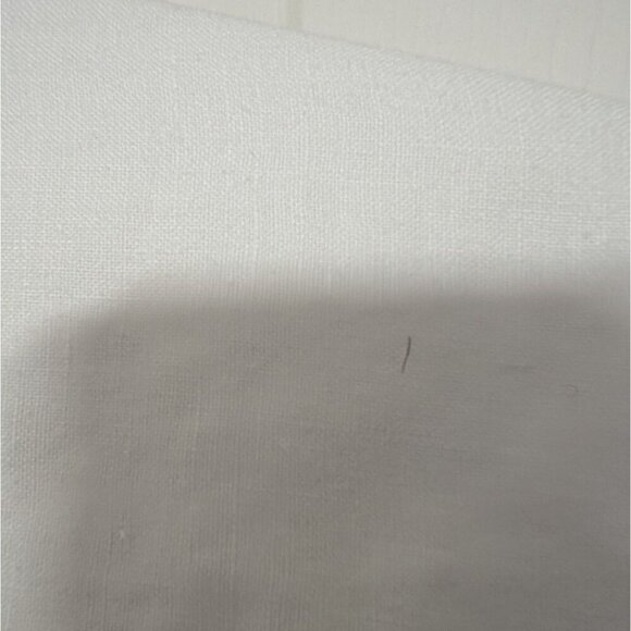 Grace Elements 100% Linen Smocked Shirt Womens Size XL White Button Front - Picture 9 of 12